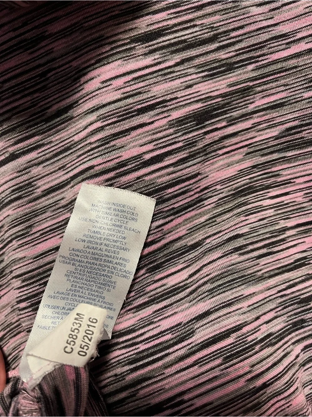 Champion hooded shirt-pink and black-Girls 6/6X